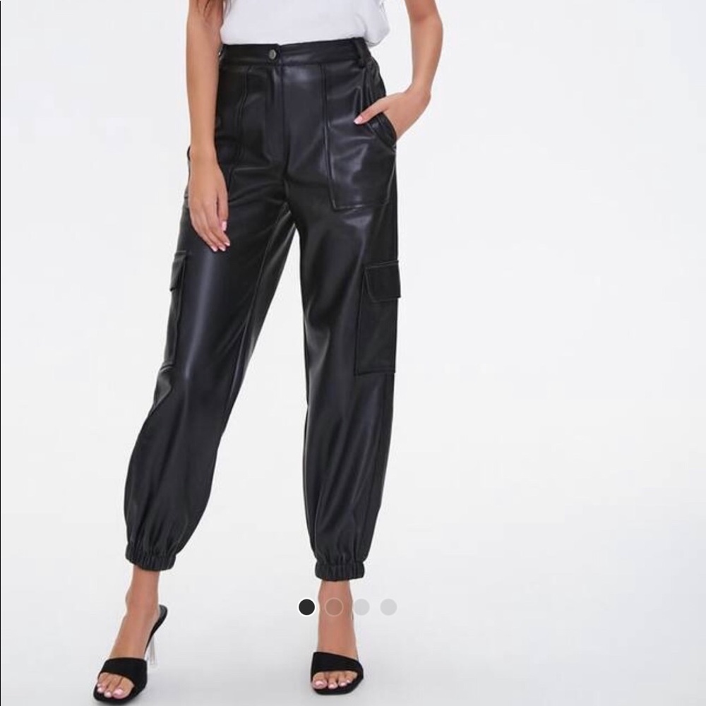 Leather cargo pants 4 for $20